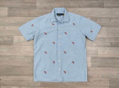 Polo Ralph Lauren Embroidered Short Sleeve Shirt Mens Small