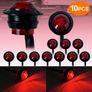 10pcs of 3/4-inch Bullet-style Round LED Side Marker Lights, Suitable for 12V- 24V Trailers, Trucks, Image 3