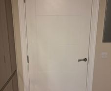 White interior door