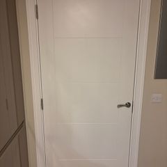 Two white interior doors