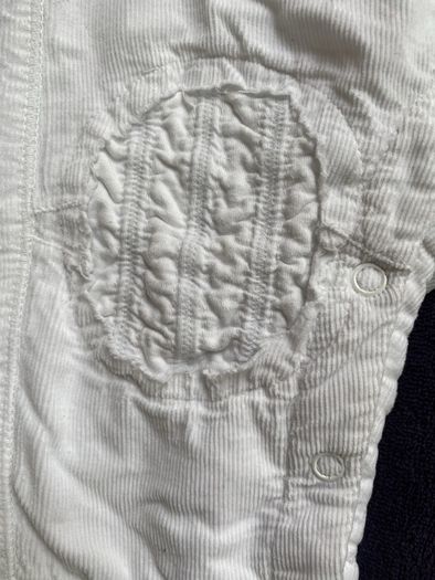 French designer Taille 0 74cm christening all in one dungarees