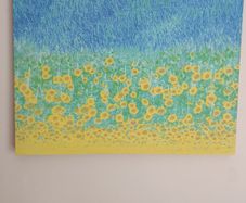 David Clapp "Sunflowers in Provence" Large Canvas Wall Art (60x80 cm)