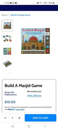 Build A Masjid A fun Counting Game  / 3-9 yrs