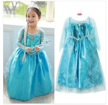 New Frozen Princess Elsa Fancy Dress 5-6 Yrs