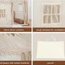 Kids Tent Playhouse with Star Lights and Tote Bags, Kids Play Tent Indoor & Outdoor, Washable Teepee Tent for Boys & Girls, Toy House for Toddler, Neutral Color Play Room Furniture (Beige-1) Image 5