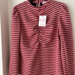 Savida red ruched top size 16