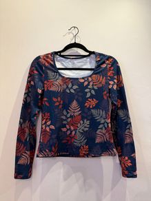 Navy Autumnal Style Top Size S!