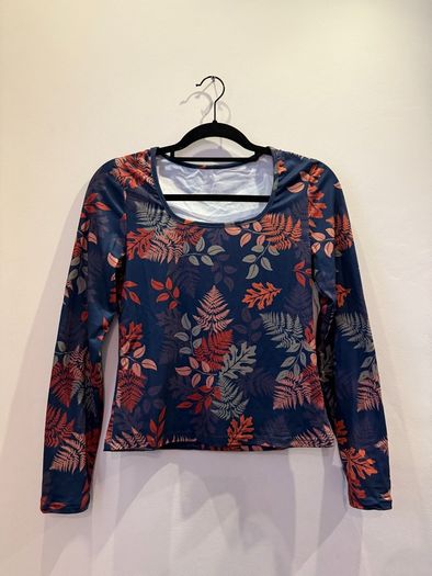 Navy Autumnal Style Top Size S!