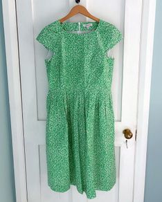 Emily and Fin Green Ditsy Floral Occasion Dress