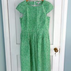 Emily and Fin Green Ditsy Floral Occasion Dress