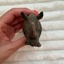Schleich 2001 Rhinoceros Rhino Retired Wild Animal Figurine The horn is damaged Used Please look at the pictures Image 5