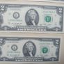 5 UNC  USA 2 Dollars Banknotes In Sequence Image 8