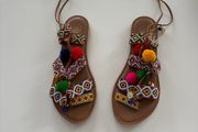 River Island boho beaded strappy sandals