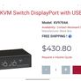 Black Box KVM 4 x Display Port with USb & Audio Image 4