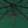 Cantilever Umbrella with Steel Pole 250x250 cm Green Image 2