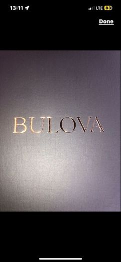 Bulova Precisionist gold Watch with leather strap brand new