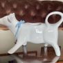 Whiteware Cow Milk Jug or Cream Pourer Newbridge Silverware Image 10