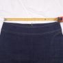 Tara Jarmon Dark Wash Indigo Navy Blue Denim Contrast Stitch Side Slit Mini Skirt 14UK/42EU Image 7