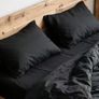 Black Superking Bed Set with Zip Image 4