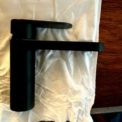 Matte black basin mixer tap and waste ( brand new )