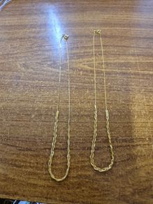 Delicate golden imitation chain