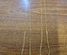 Delicate golden imitation chain