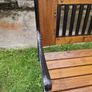 Garden table with 2 benches [ heavy cast iron ] Image 6