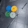 HIT FITNESS Olympic Barbell and 100kg Commercial Bumper Weight Plate Set Image 2