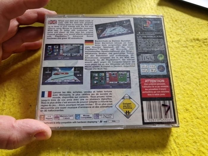 Monopoly PlayStation1 Ps1 PlayStation2 Ps2 Games Original