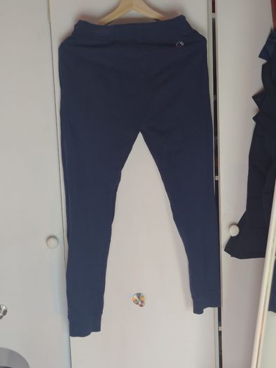 Champion Men's Navy Sweatpants - Small - Big Vertical C Logo