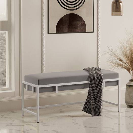 Lexi Modern Glam Upholstered Bench
