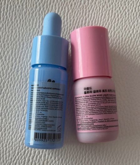 Mamonde Azulene Ampoule calming shot 10ml & Rose liquid mask flora glow 15ml