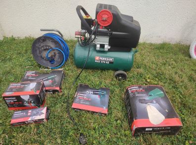 Parkside Air Compressor + Accessories Bundle