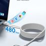 3Pack 2M MFi Certified Lightning iPhone Cable - Fast Charging Braided Lead USB for iPhone 14 13 12 11 Pro Max XS XR X 8 7 6 Plus 5 SE, iPad Image 4