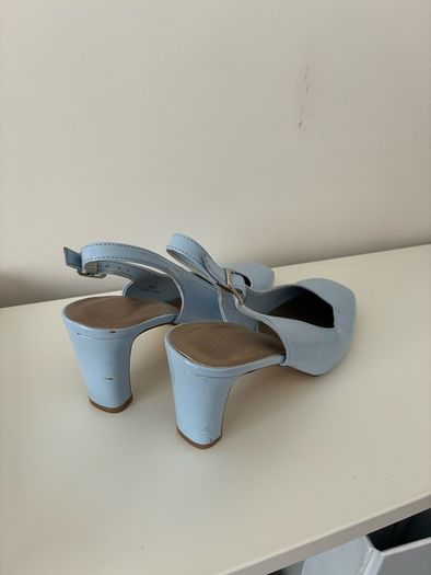 Baby Blue Slingbacks