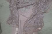 lilac wrap lace top REDUCED