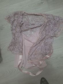 lilac wrap lace top REDUCED