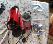 krups nespresso coffee machine with frother
