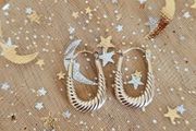 9ct Gold Yellow Gold Hoop Earrings/Elegant