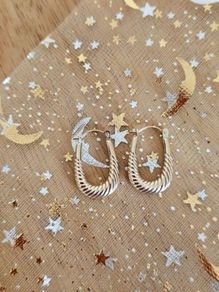 9ct Gold Yellow Gold Hoop Earrings/Elegant