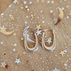 9ct Gold Yellow Gold Hoop Earrings/Elegant