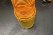 Vintage Amber Roadworks Warning Lamp