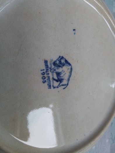 Antique Buffalo Blue Willow serving Bowl