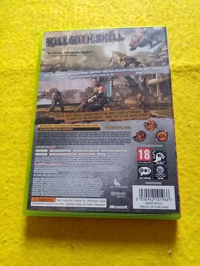 Bulletstorm Epic edition Bullet storm Xbox 360 games Original