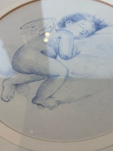 Framed Print titled "Cherub Sleeping"