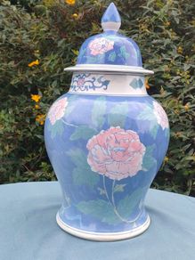 18 inch Famille Rose ginger jar