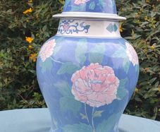 18 inch Famille Rose ginger jar