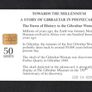 1999 Gibraltar 50 unit Dawn Of History , Bibraltar Woman (showing skulls) (Gemplus - GEM5 (Red)) Phonecard Image 3