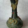 Two Chinese Dragon Vases  - Patinated Bronze, Signed Image 4