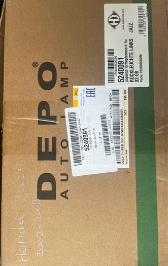 Brand New Left Taillight for Honda Jazz (2002-2008) - DEPO